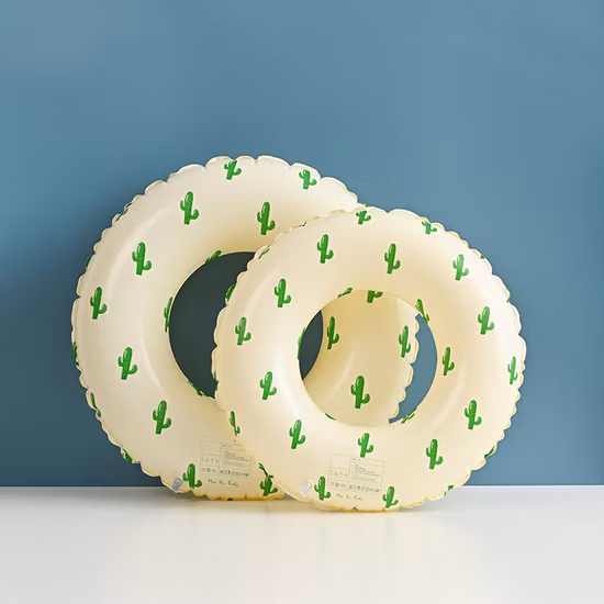 新しいデザインのインフレータブルヒョウレインボープリント浮き輪