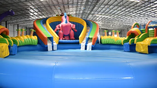 屋外商用子供/大人 PVC インフレータブル水泳タコウォータープール スライド付き